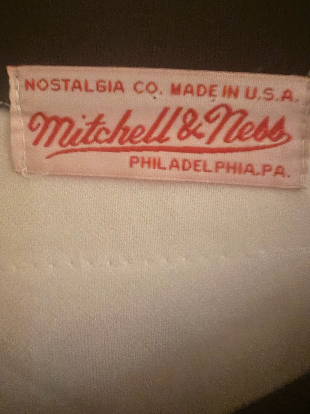 Mitchell & Ness Falcons #7 White and Red Jersey - Picture 4 of 4